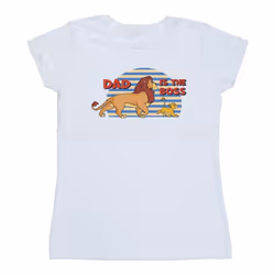 Disney - T-shirt THE LION KING DAD BOSS - Femme (Blanc)