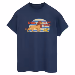 Disney - T-shirt THE LION KING DAD BOSS - Femme (Bleu marine)