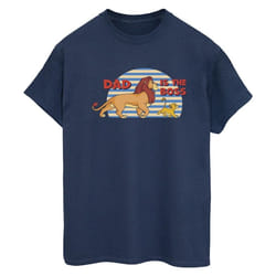 Disney - T-shirt THE LION KING DAD BOSS - Femme (Bleu marine)