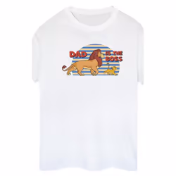 Disney - T-shirt THE LION KING DAD BOSS - Femme (Blanc)