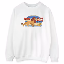 Disney - Sweat THE LION KING DAD BOSS - Femme (Blanc)