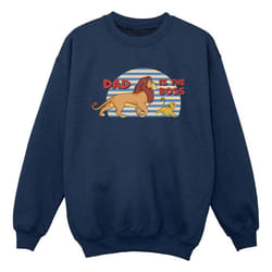 Disney - Sweat THE LION KING DAD BOSS - Garçon (Bleu marine)