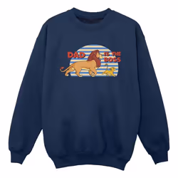 Disney - Sweat THE LION KING DAD BOSS - Garçon (Bleu marine)