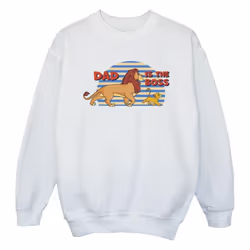 Disney - Sweat THE LION KING DAD BOSS - Fille (Blanc)