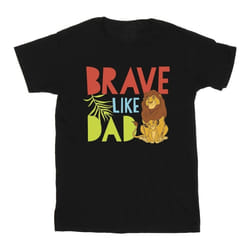 Disney - T-shirt THE LION KING BRAVE LIKE DAD - Homme (Noir)