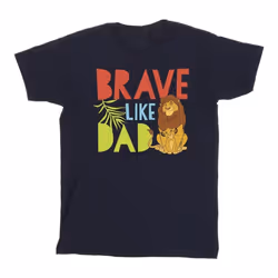 Disney - T-shirt THE LION KING BRAVE LIKE DAD - Homme (Bleu marine)