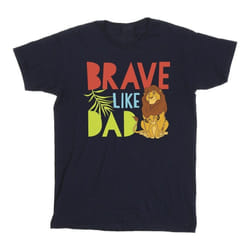 Disney - T-shirt THE LION KING BRAVE LIKE DAD - Homme (Bleu marine)