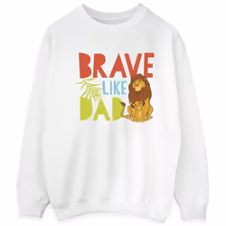 Disney - Sweat THE LION KING BRAVE LIKE DAD - Homme (Blanc)