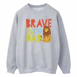 Disney - Sweat THE LION KING BRAVE LIKE DAD - Homme (Gris chiné)