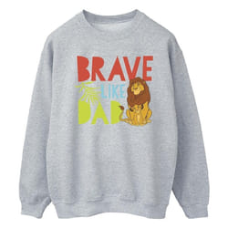 Disney - Sweat THE LION KING BRAVE LIKE DAD - Homme (Gris chiné)