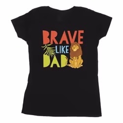 Disney - T-shirt THE LION KING BRAVE LIKE DAD - Femme (Noir)