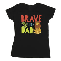 Disney - T-shirt THE LION KING BRAVE LIKE DAD - Femme (Noir)