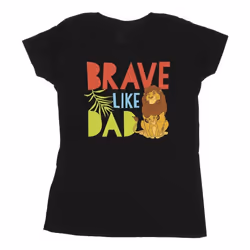 Disney - T-shirt THE LION KING BRAVE LIKE DAD - Femme (Noir)