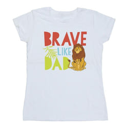 Disney - T-shirt THE LION KING BRAVE LIKE DAD - Femme (Blanc)