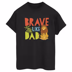 Disney - T-shirt THE LION KING BRAVE LIKE DAD - Femme (Noir)