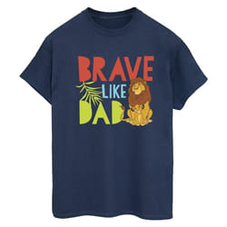 Disney - T-shirt THE LION KING BRAVE LIKE DAD - Femme (Bleu marine)