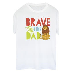 Disney - T-shirt THE LION KING BRAVE LIKE DAD - Femme (Blanc)