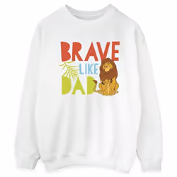 Disney - Sweat THE LION KING BRAVE LIKE DAD - Femme (Blanc)
