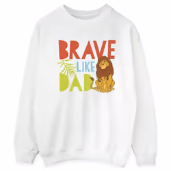Disney - Sweat THE LION KING BRAVE LIKE DAD - Femme (Blanc)