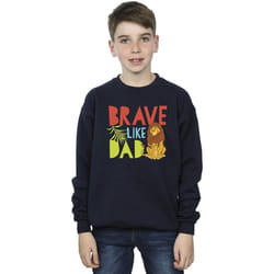 Disney - Sweat THE LION KING BRAVE LIKE DAD - Garçon (Bleu marine)
