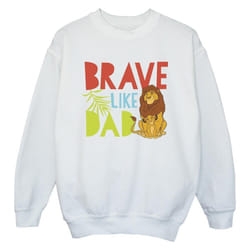 Disney - Sweat THE LION KING BRAVE LIKE DAD - Garçon (Blanc)