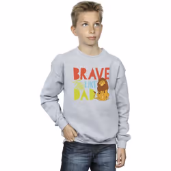 Disney - Sweat THE LION KING BRAVE LIKE DAD - Garçon (Gris chiné)