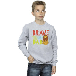 Disney - Sweat THE LION KING BRAVE LIKE DAD - Garçon (Gris chiné)