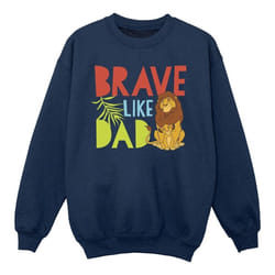 Disney - Sweat THE LION KING BRAVE LIKE DAD - Fille (Bleu marine)