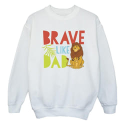 Disney - Sweat THE LION KING BRAVE LIKE DAD - Fille (Blanc)