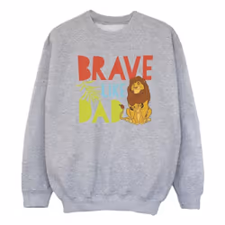 Disney - Sweat THE LION KING BRAVE LIKE DAD - Fille (Gris chiné)