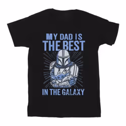 Star Wars - T-shirt MANDALORIAN BEST DAD - Homme (Noir)