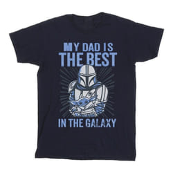Star Wars - T-shirt MANDALORIAN BEST DAD - Homme (Bleu marine)