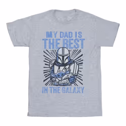 Star Wars - T-shirt MANDALORIAN BEST DAD - Homme (Gris chiné)