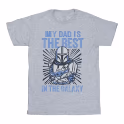 Star Wars - T-shirt MANDALORIAN BEST DAD - Homme (Gris chiné)