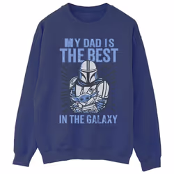 Star Wars - Sweat MANDALORIAN BEST DAD - Homme (Bleu marine)