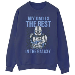 Star Wars - Sweat MANDALORIAN BEST DAD - Homme (Bleu marine)