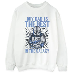 Star Wars - Sweat MANDALORIAN BEST DAD - Homme (Blanc)