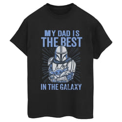 Star Wars - T-shirt MANDALORIAN BEST DAD - Femme (Noir)