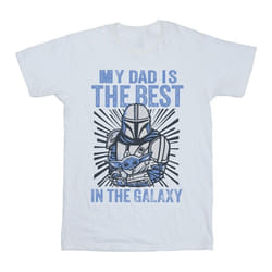 Star Wars - T-shirt MANDALORIAN BEST DAD - Fille (Blanc)