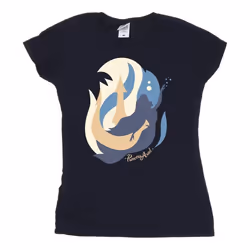 Disney - T-shirt THE LITTLE MERMAIDS - Femme (Bleu marine)