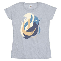 Disney - T-shirt THE LITTLE MERMAIDS - Femme (Gris chiné)