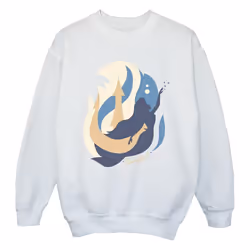 Disney - Sweat THE LITTLE MERMAIDS - Fille (Blanc)