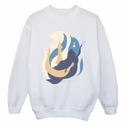Disney - Sweat THE LITTLE MERMAIDS - Fille (Blanc)