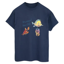 Disney - T-shirt THE LITTLE MERMAID CLUB - Femme (Bleu marine)