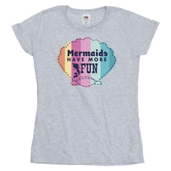 Disney - T-shirt THE LITTLE MERMAID FUN - Femme (Gris chiné)