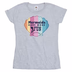 Disney - T-shirt THE LITTLE MERMAID FUN - Femme (Gris chiné)