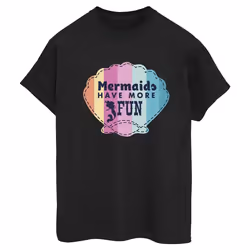 Disney - T-shirt THE LITTLE MERMAID FUN - Femme (Noir)