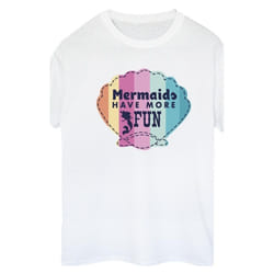 Disney - T-shirt THE LITTLE MERMAID FUN - Femme (Blanc)