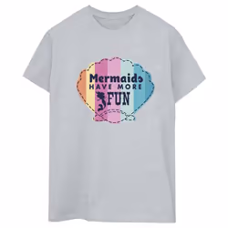 Disney - T-shirt THE LITTLE MERMAID FUN - Femme (Gris chiné)
