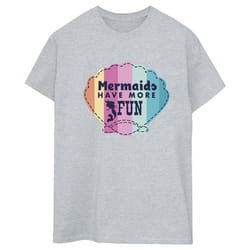 Disney - T-shirt THE LITTLE MERMAID FUN - Femme (Gris chiné)